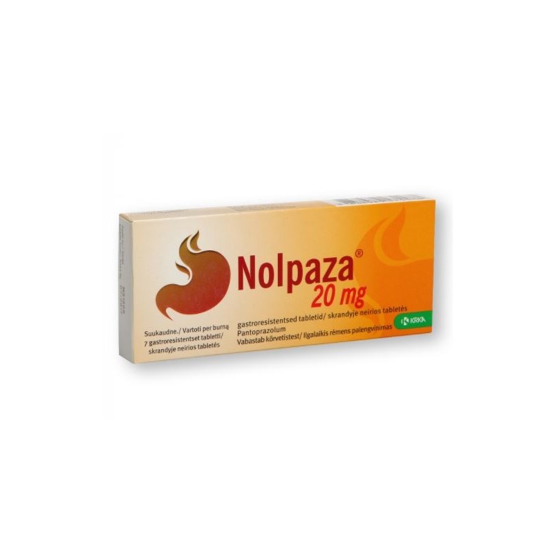 NOLPAZA 20 mg skrandyje neirios tabletės N7