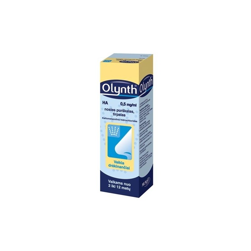 OLYNTH HA 0.5 mg/ml nosies purškalas (tirpalas) 10 ml