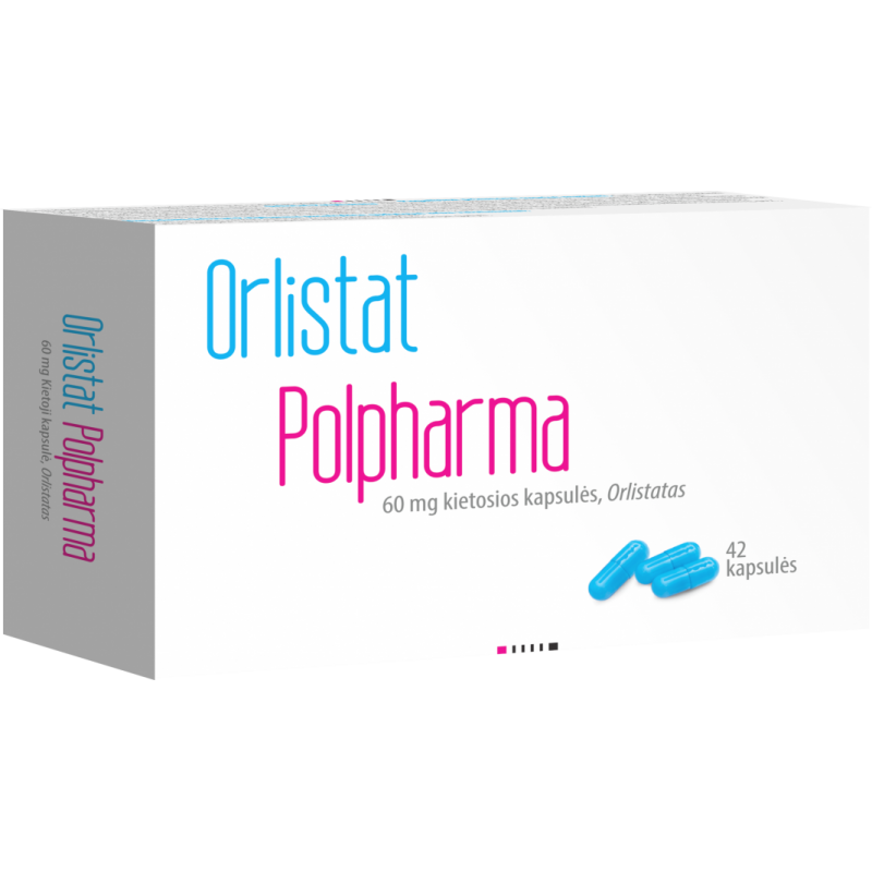 ORLISTAT POLPHARMA 60 mg kietosios kapsulės N42
