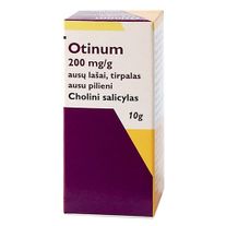 OTINUM 200 mg/g ausų lašai (tirpalas) 10 g