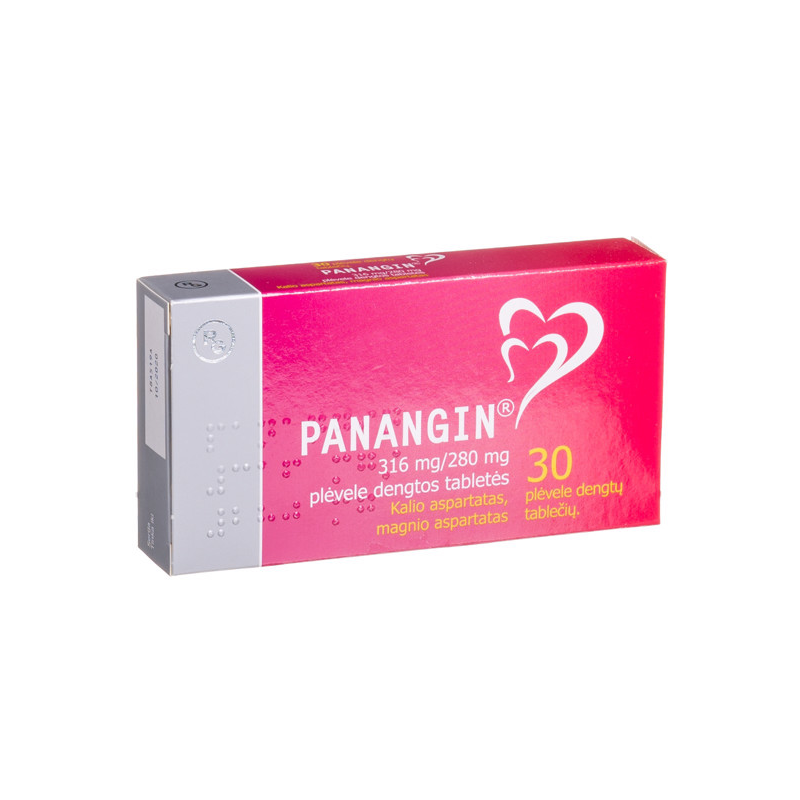 PANANGIN 316 mg/280 mg plėvele dengtos tabletės N30