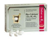 PHARMA NORD maisto papildas BIO-CALCIUM + D3 + K, 30 tab.