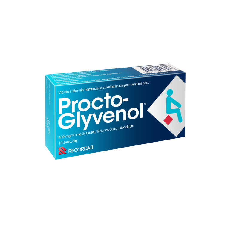 PROCTO-GLYVENOL 400/40 mg žvakutės N10