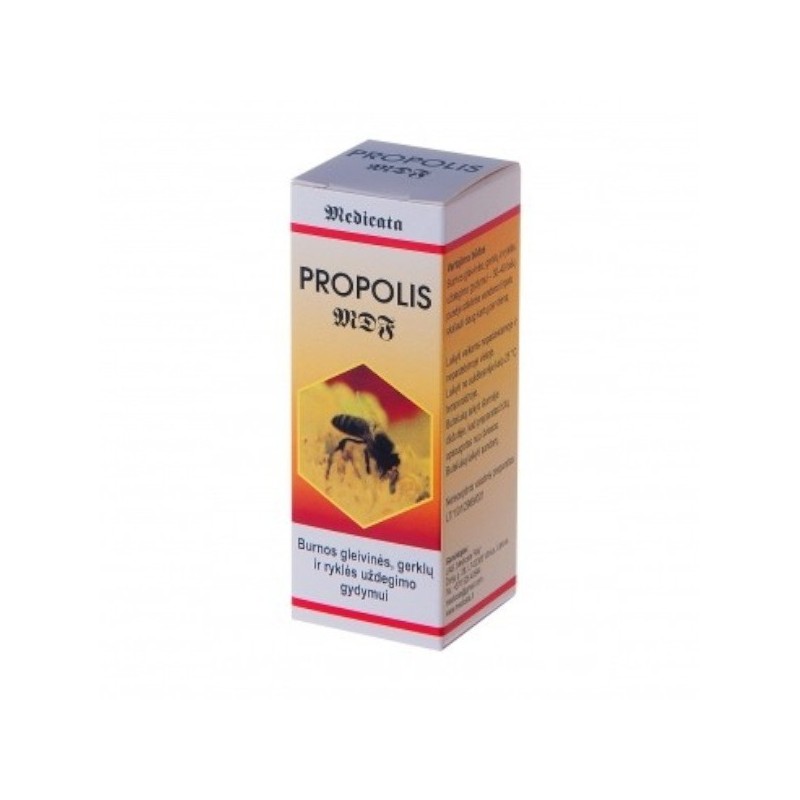 PROPOLIS MDF 300 mg/ml burnos gleivinės ar gerklų ir ryklės tirpalas 30 ml