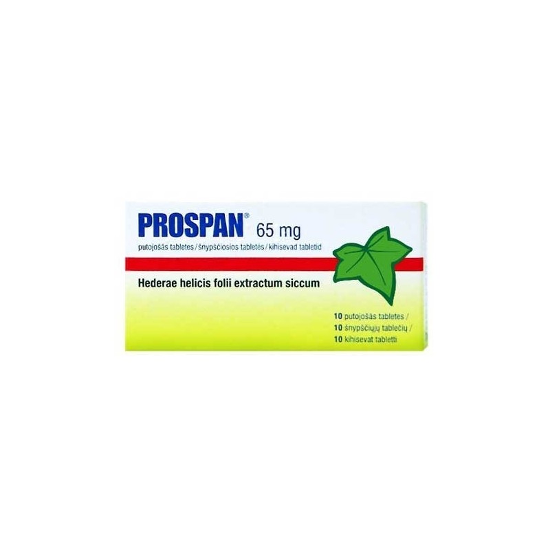 PROSPAN 65 mg šnypščiosios tabletės N10