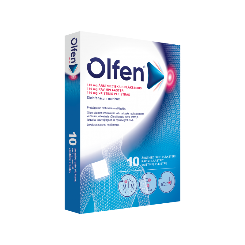 OLFEN 140 mg vaistinis pleistras N10
