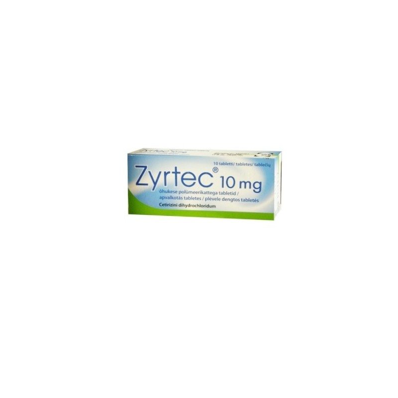 ZYRTEC 10 mg plėvele dengtos tabletės N10