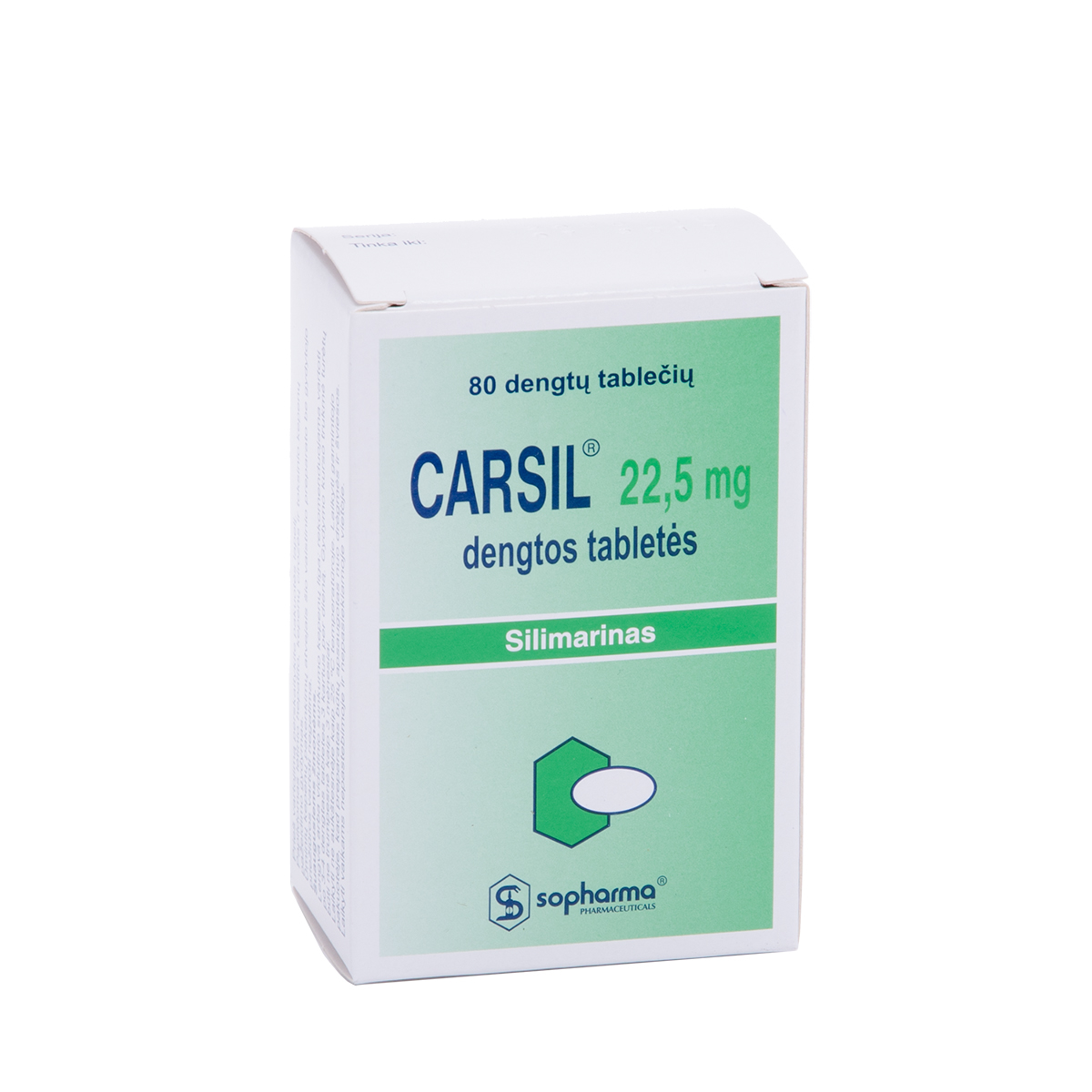 CARSIL, 22,5 mg, dengtos tabletės, N80