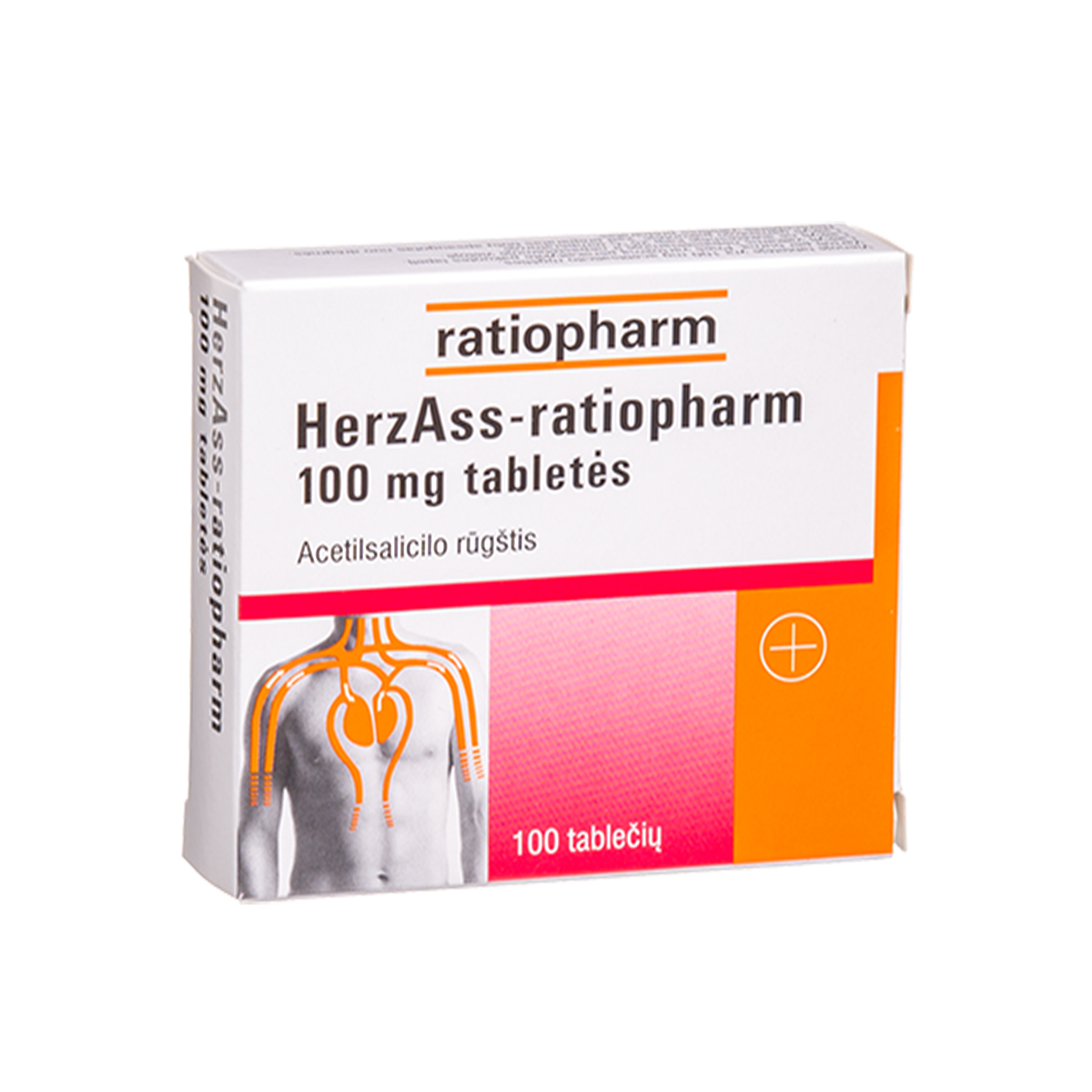HERZASS-RATIOPHARM, 100 mg, tabletės, N100