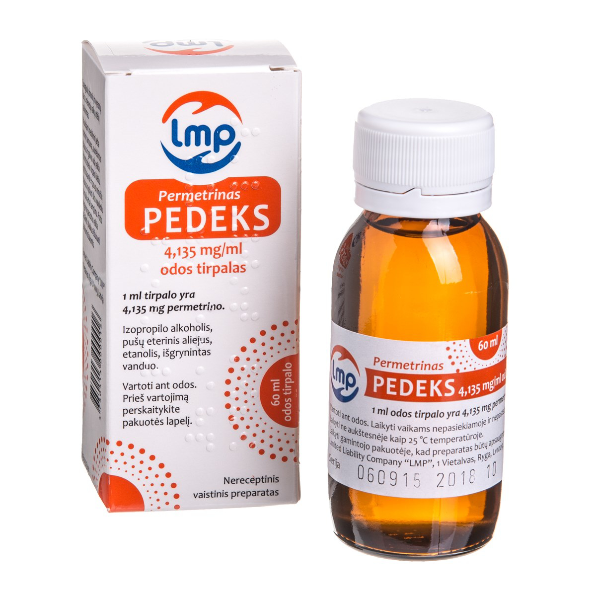 PEDEKS, 4,135 mg/ml, odos tirpalas, 60 ml