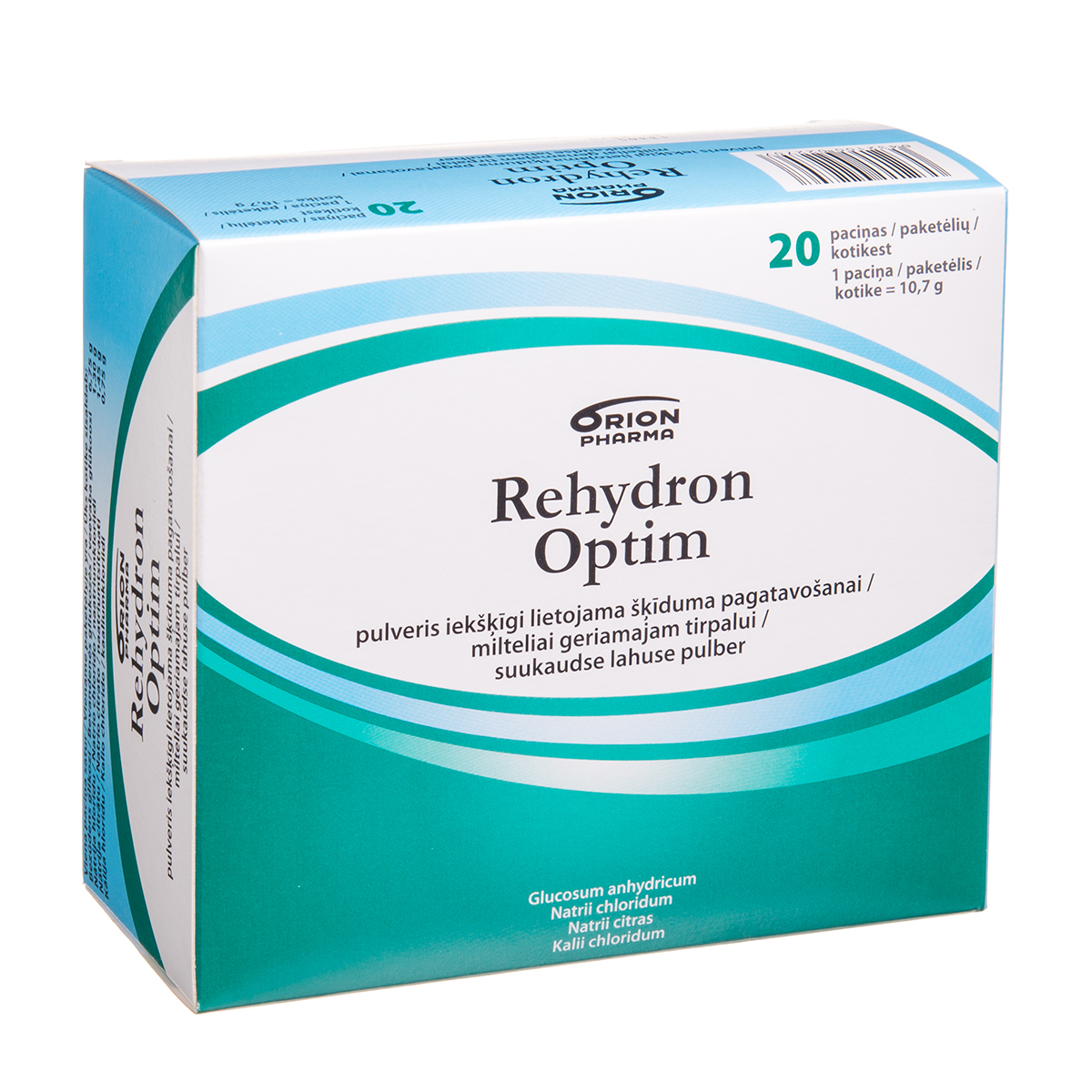 REHYDRON OPTIM, milteliai geriamajam tirpalui, N20