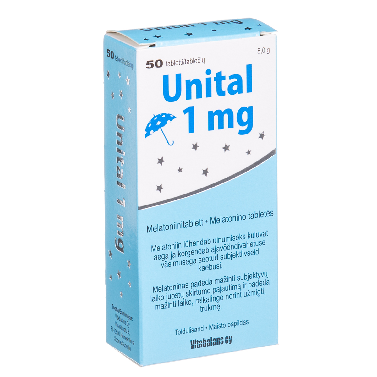 UNITAL, 1 mg, 50 tablečių