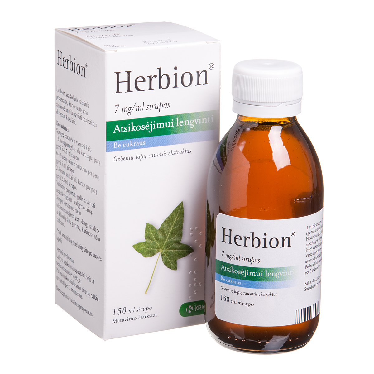 HERBION, 7 mg/ml, sirupas, 150 ml, N1
