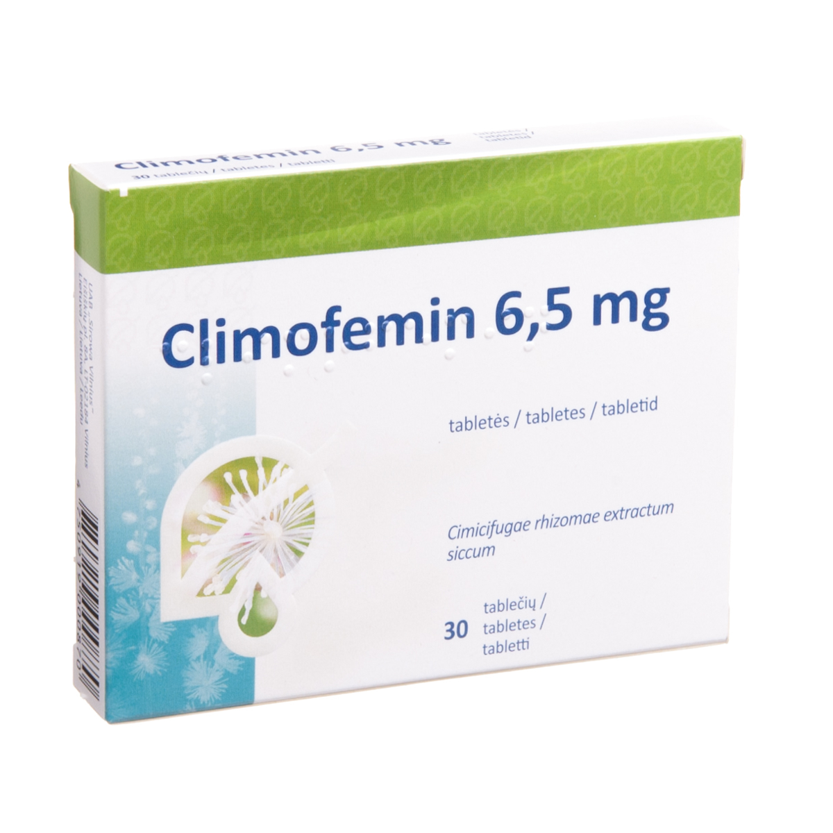 CLIMOFEMIN, 6,5 mg, tabletės, N30