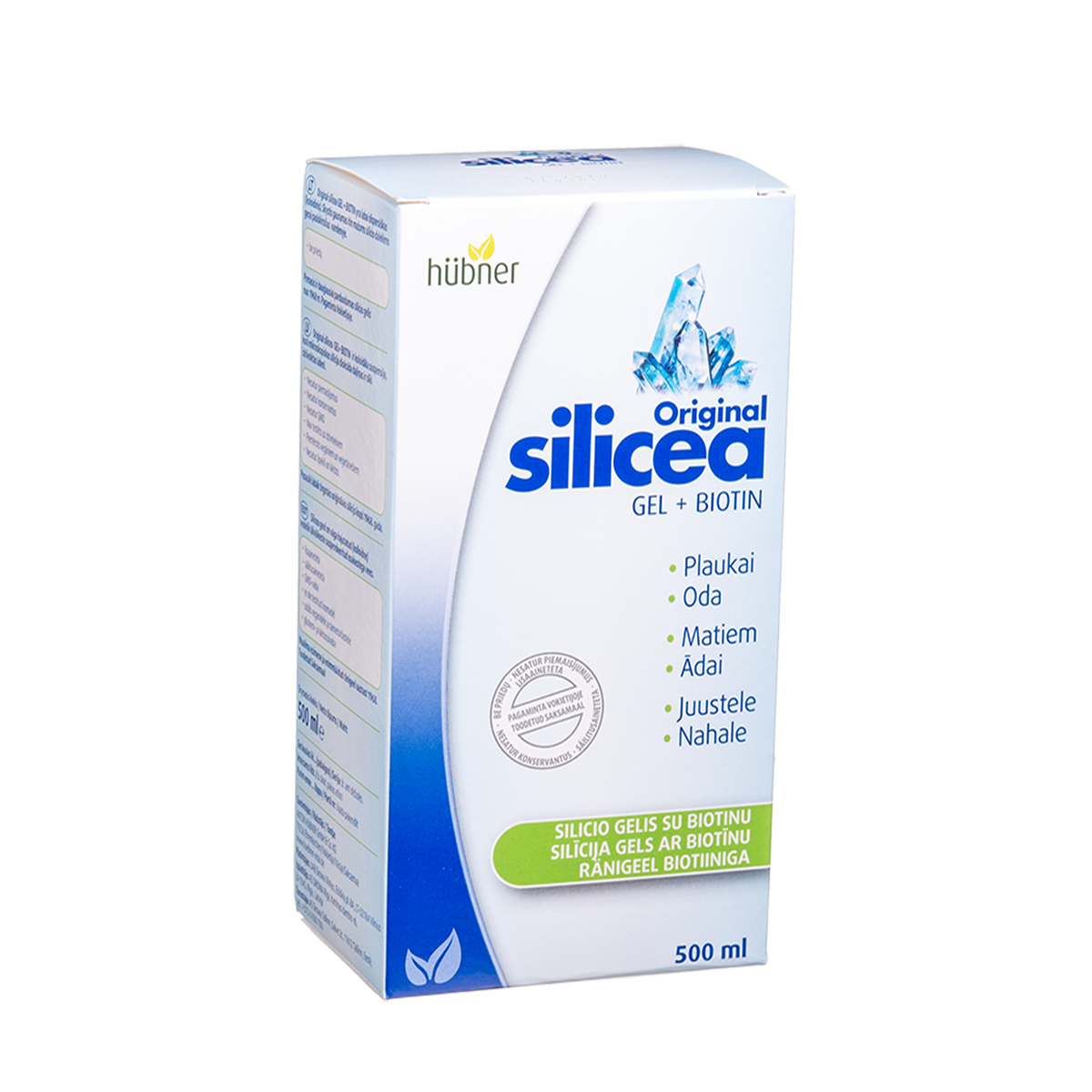 SILICEA ORIGINAL GEL + BIOTIN, silicio gelis su biotinu, 500 ml