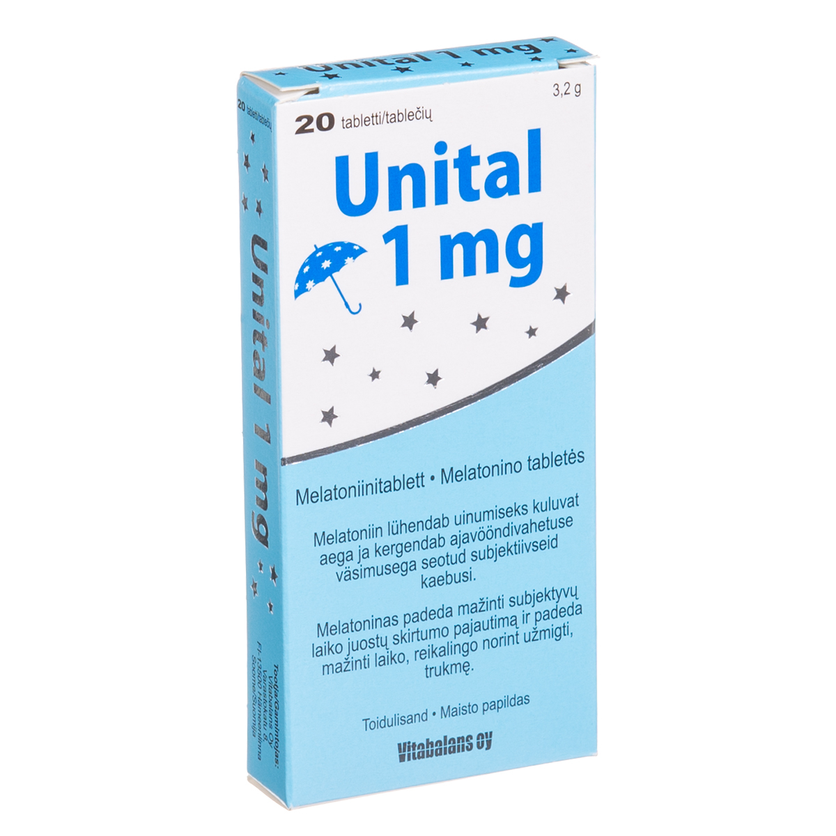 UNITAL, 1 mg, 20 tablečių