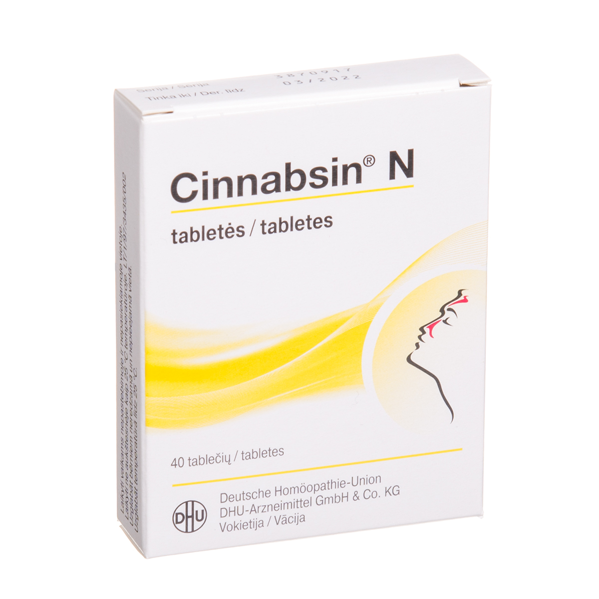 CINNABSIN N, tabletės, N40