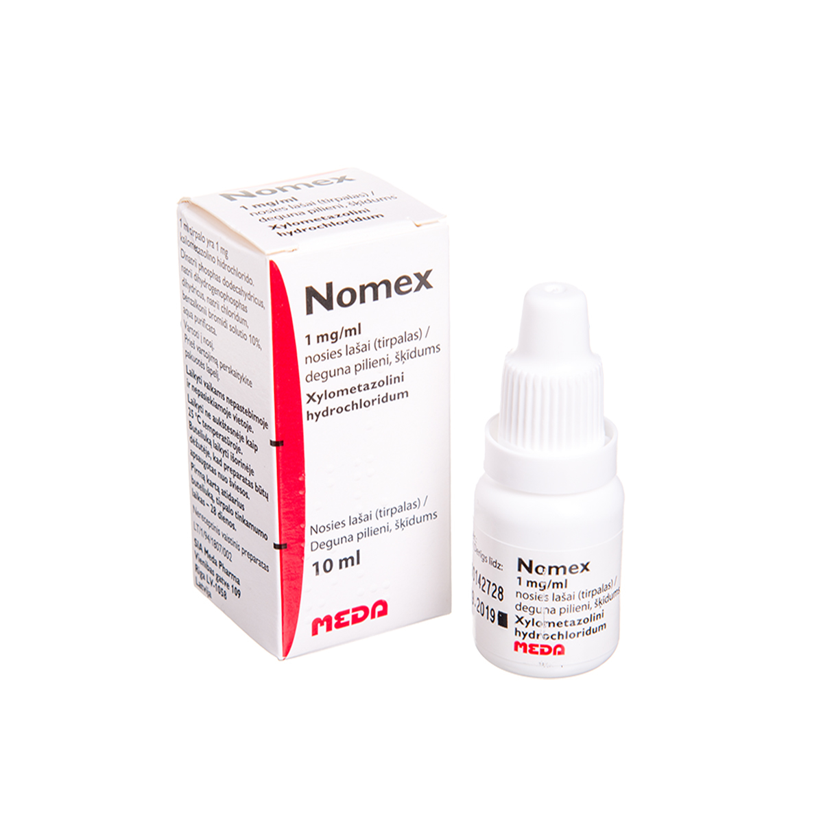 NOMEX, 1 mg/ml, nosies lašai (tirpalas), 10 ml
