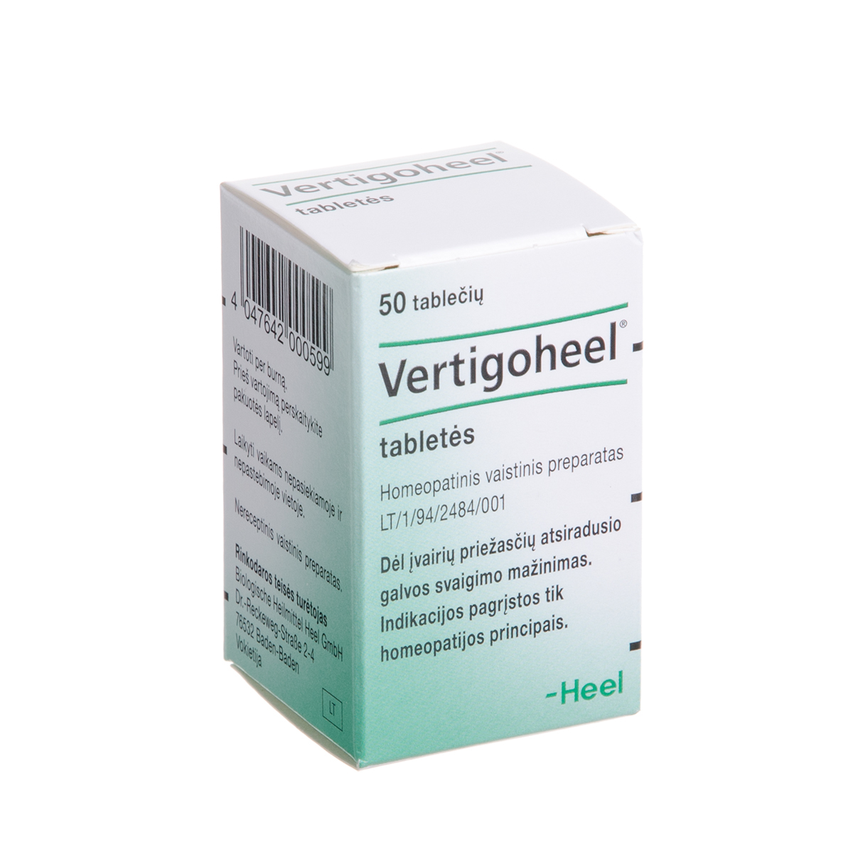 VERTIGOHEEL, tabletės, N50