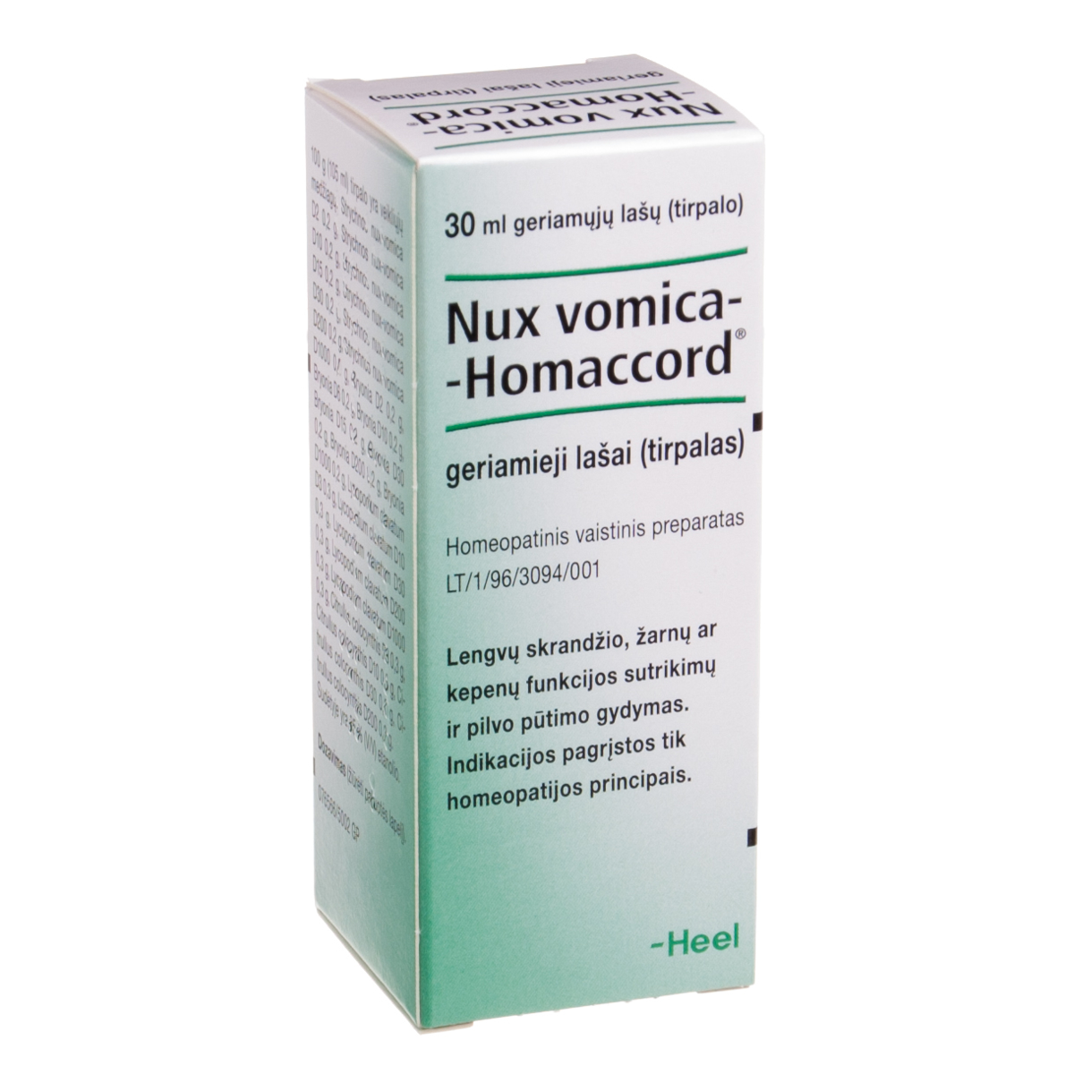 NUX VOMICA-HOMACCORD, geriamieji lašai (tirpalas), 30 ml