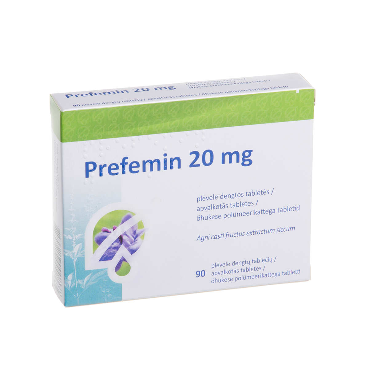 PREFEMIN, 20 mg, plėvele dengtos tabletės, N90