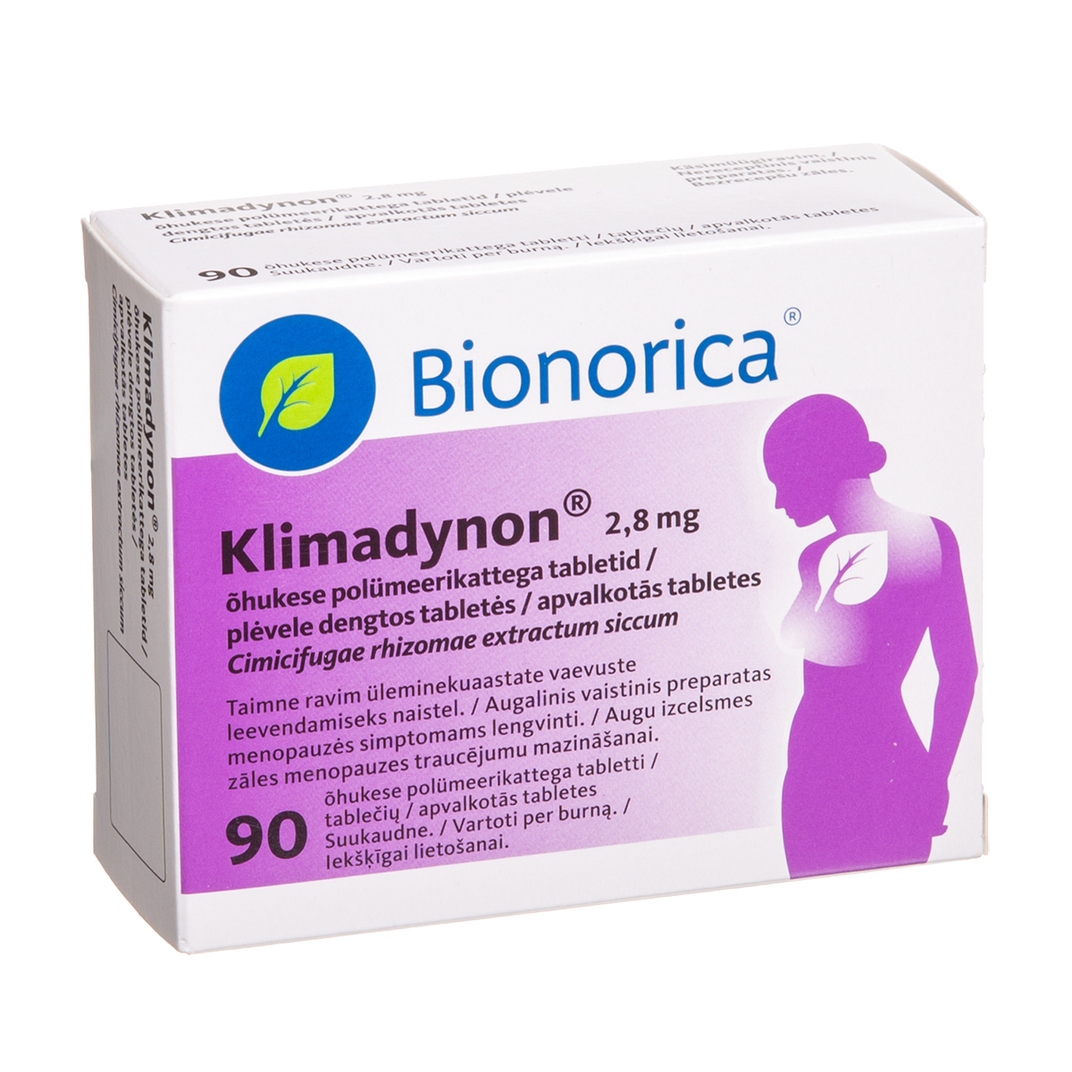 KLIMADYNON, 2,8 mg, plėvele dengtos tabletės, N90