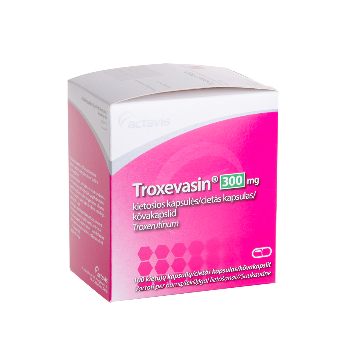 TROXEVASIN, 300 mg, kietosios kapsulės, N100