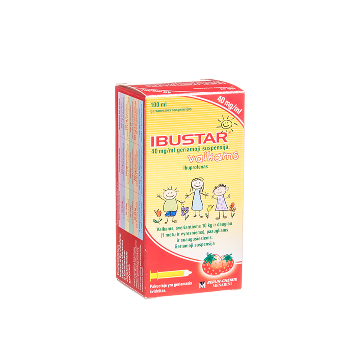 IBUSTAR, 40 mg/ml, geriamoji suspensija, vaikams, 100 ml