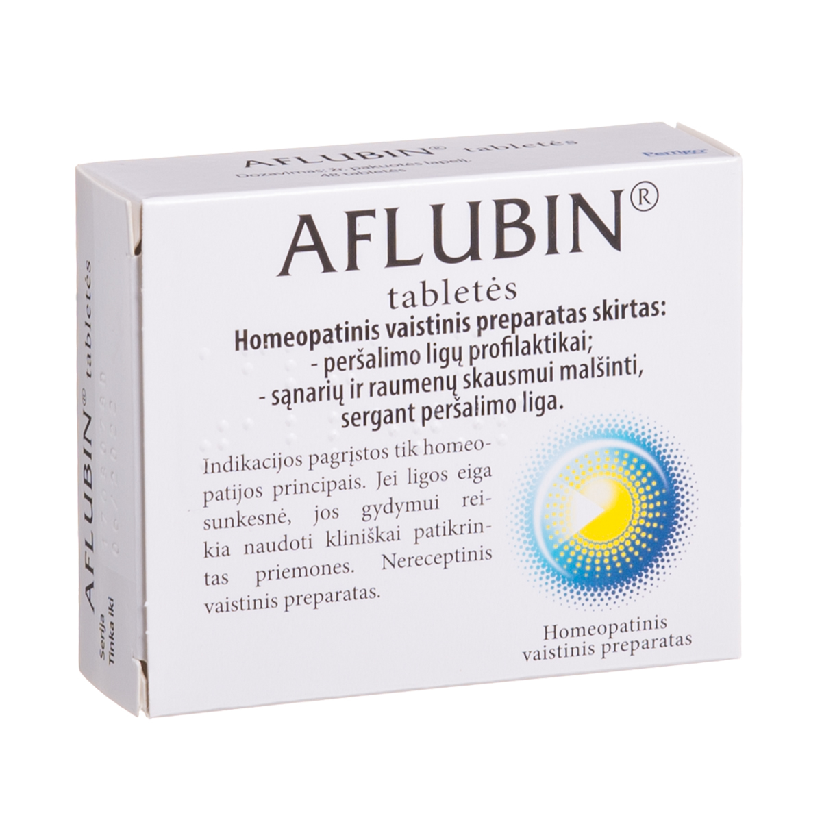 AFLUBIN, tabletės, N48