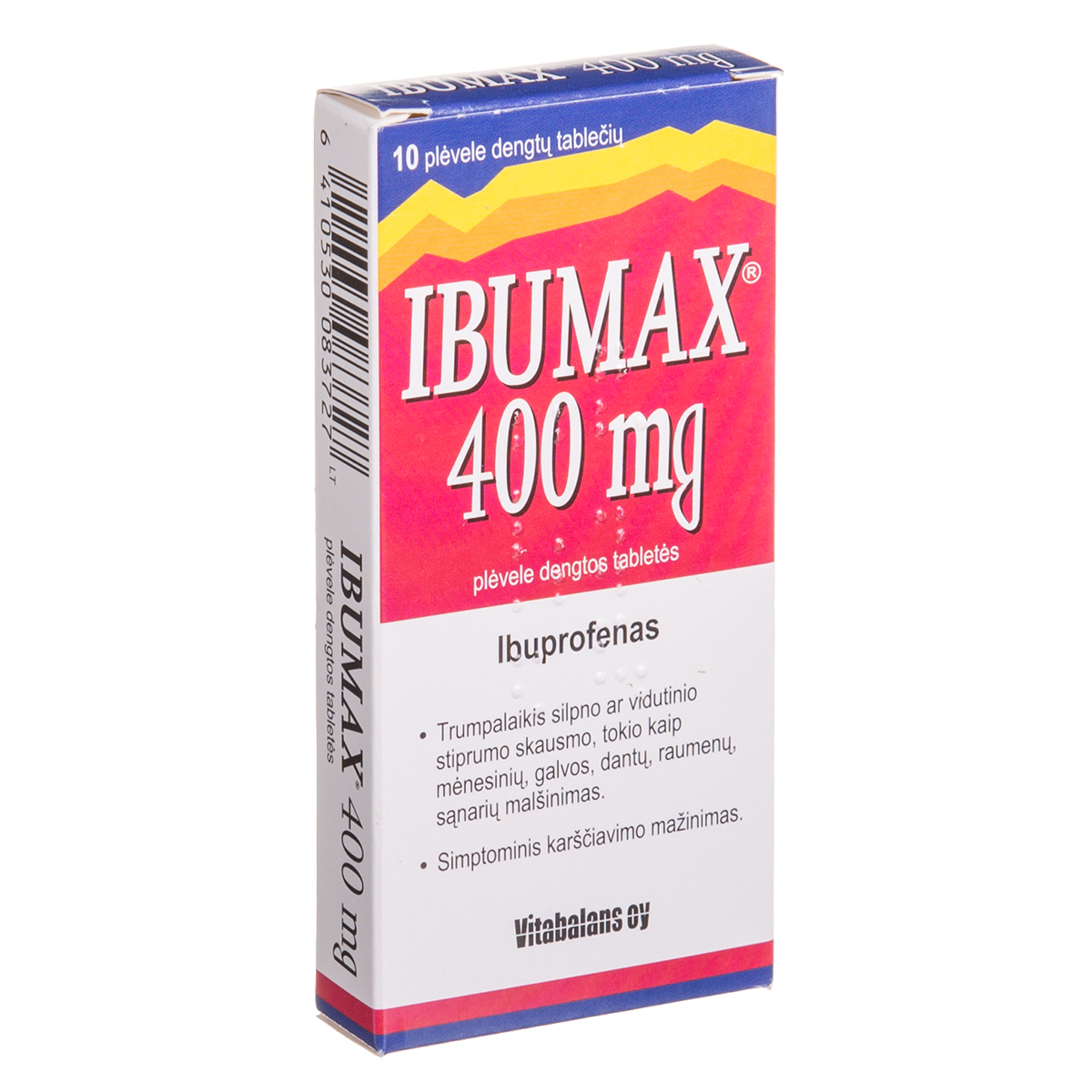 IBUMAX, 400 mg, plėvele dengtos tabletės, N10