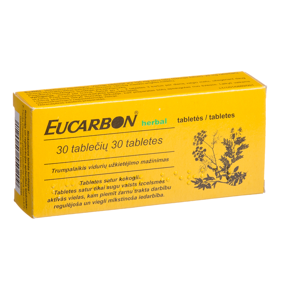 EUCARBON HERBAL, tabletės, N30