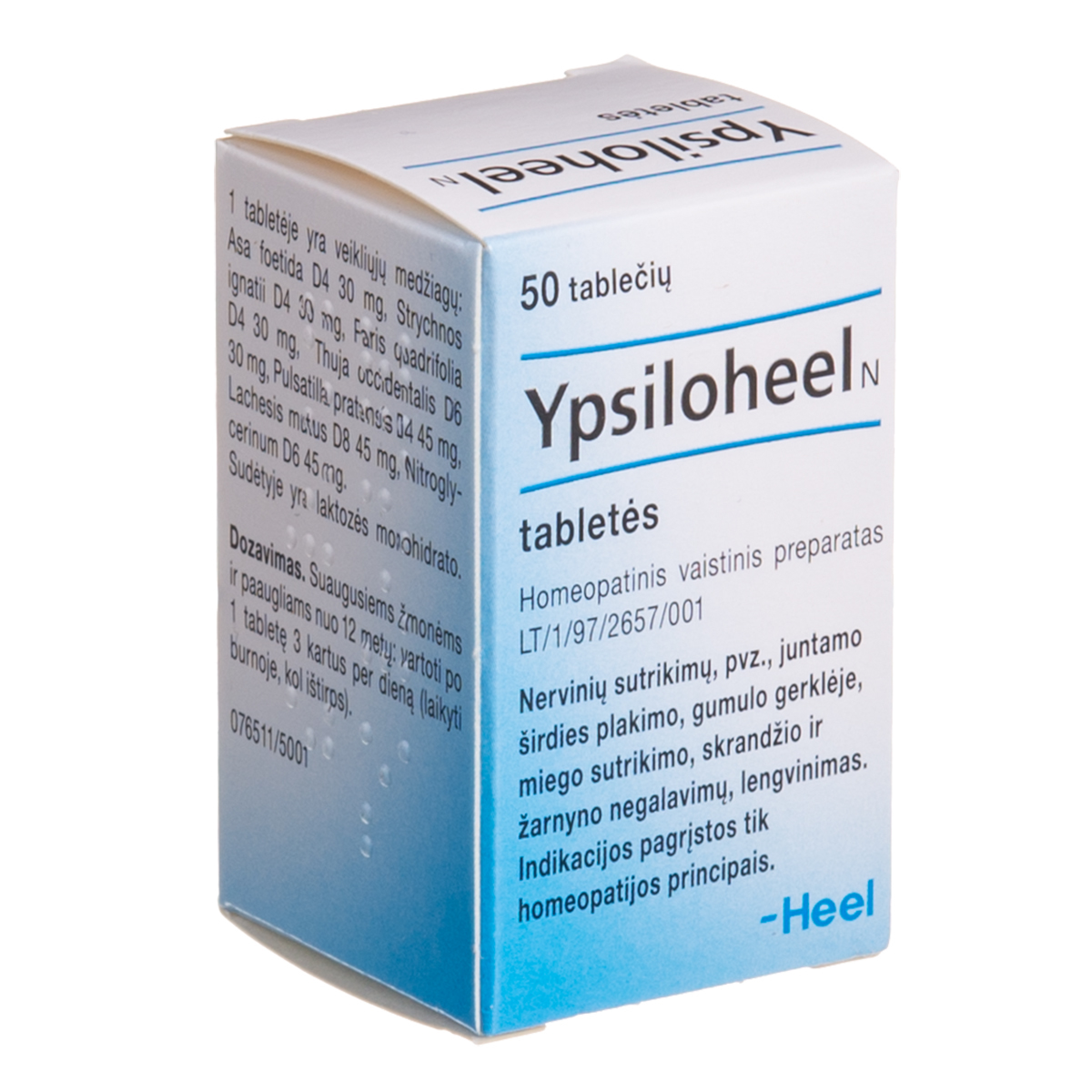 YPSILOHEEL N, tabletės, N50