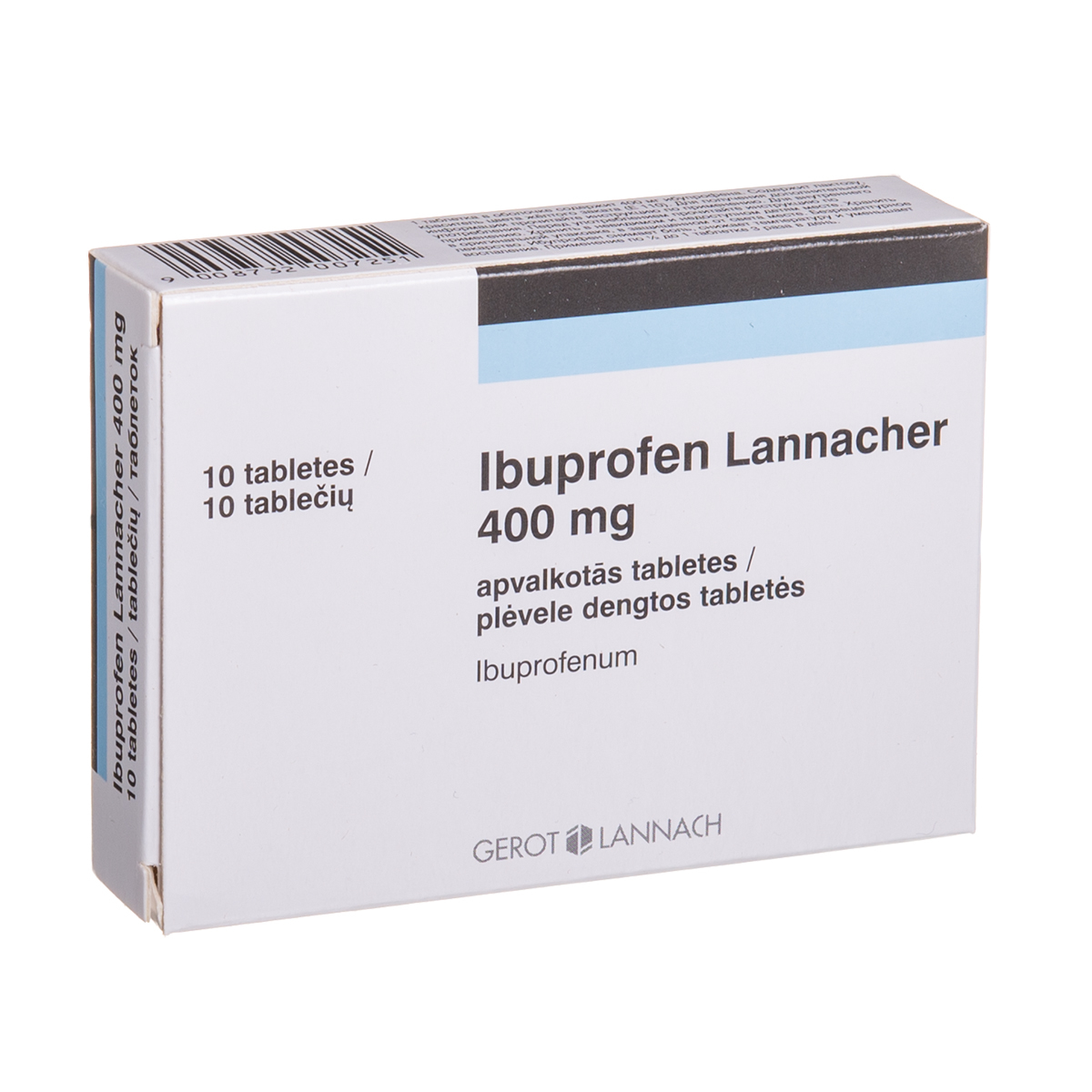 IBUPROFEN LANNACHER, 400 mg, plėvele dengtos tabletės, N10