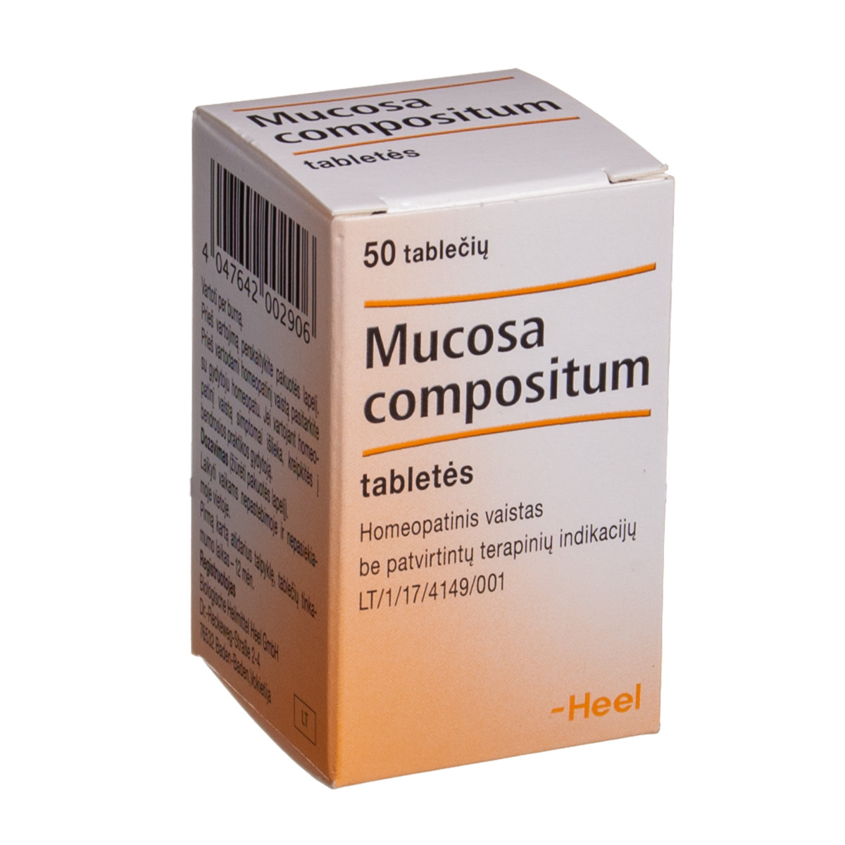 MUCOSA COMPOSITUM, tabletės, N50