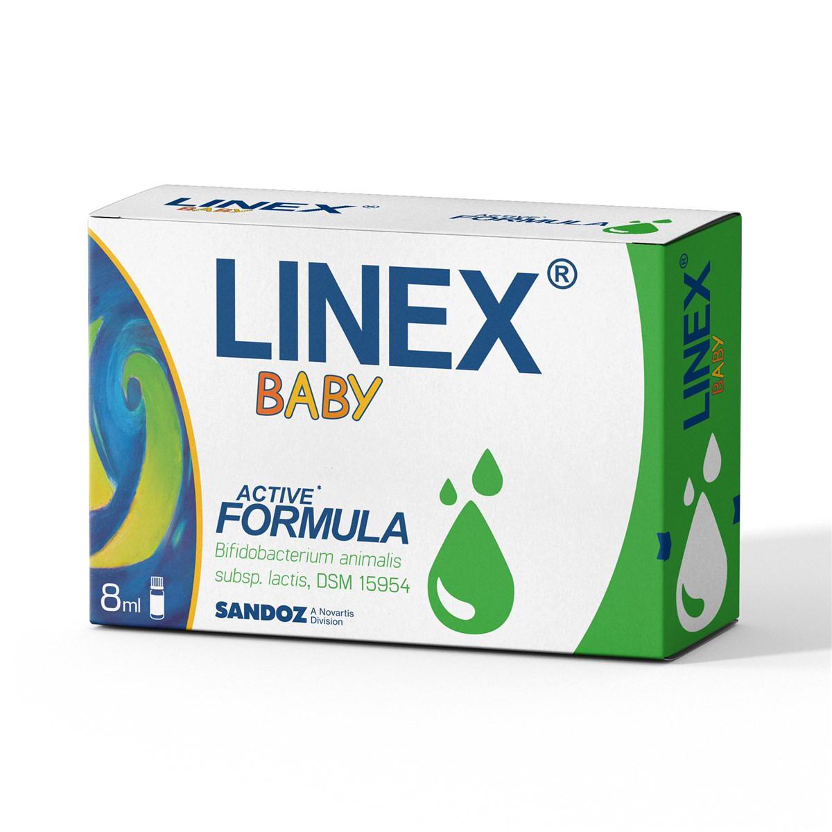 LINEX BABY, lašai, 8 ml