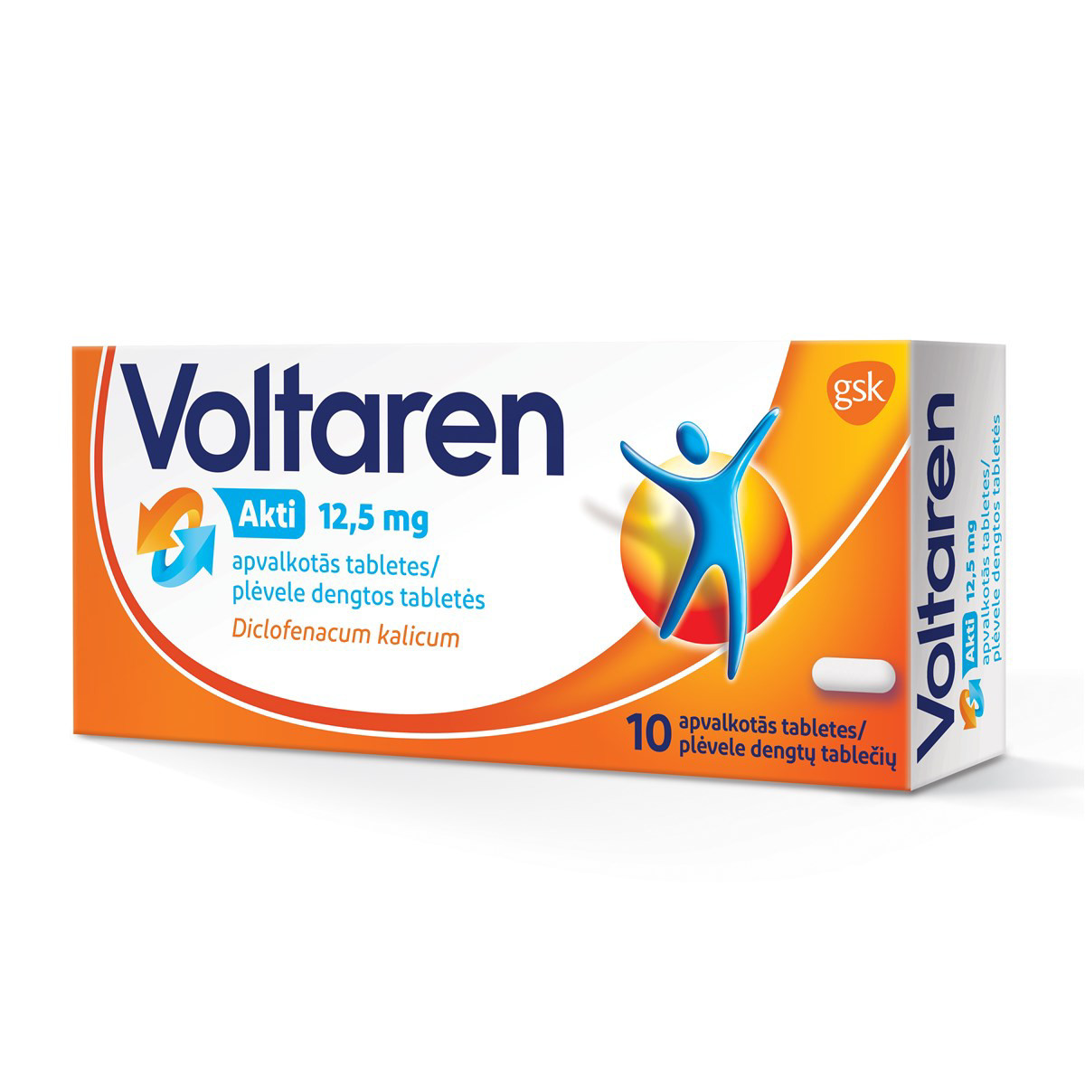 VOLTAREN AKTI, 12,5 mg, plėvele dengtos tabletės, N10