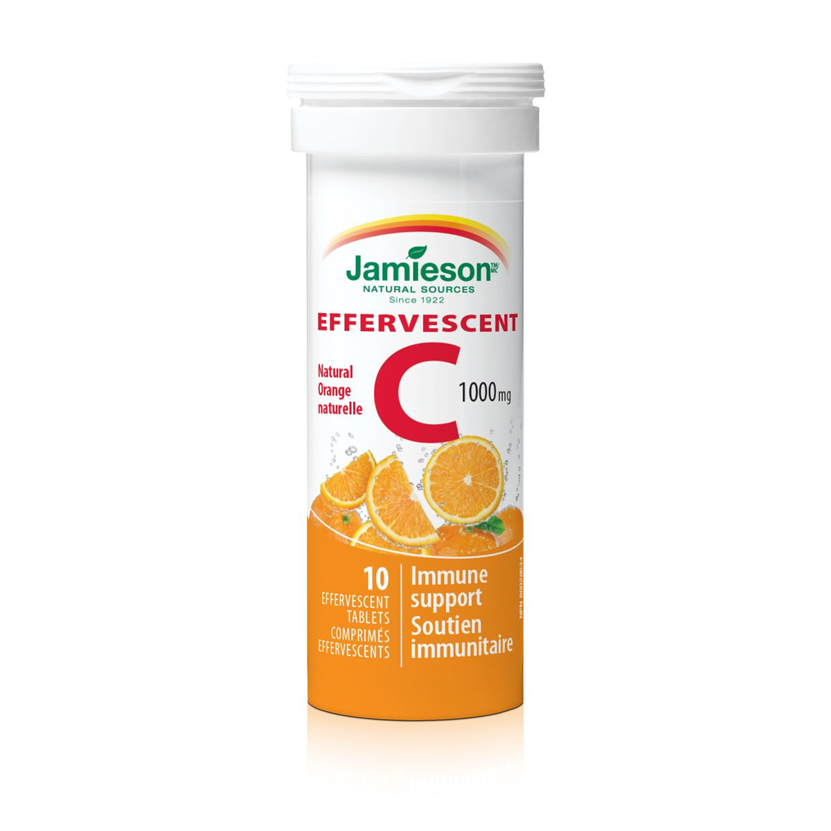 JAMIESON VITAMINAS C TIRPUSIS, 1000 mg, 10 tirpiųjų tablečių