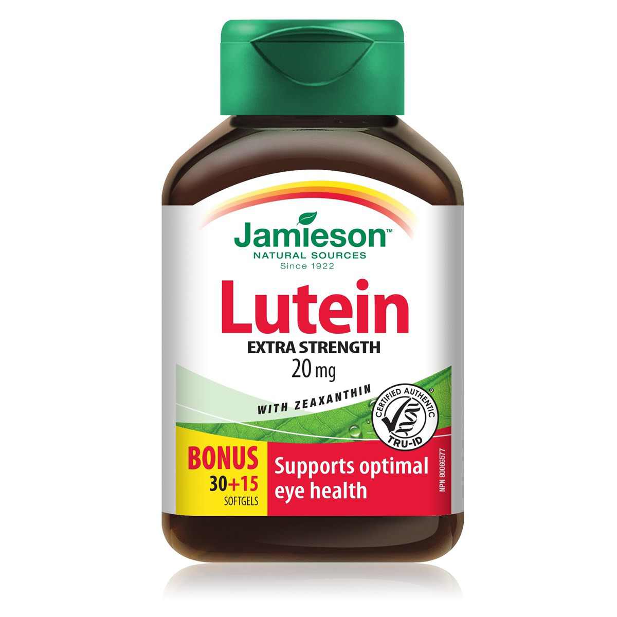 JAMIESON LUTEIN-Z, 20 mg, 45 kapsulės