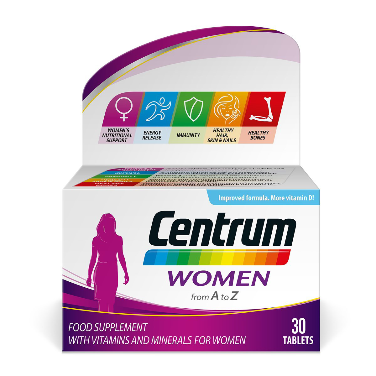 CENTRUM WOMEN, multivitaminai moterims, 30 tablečių