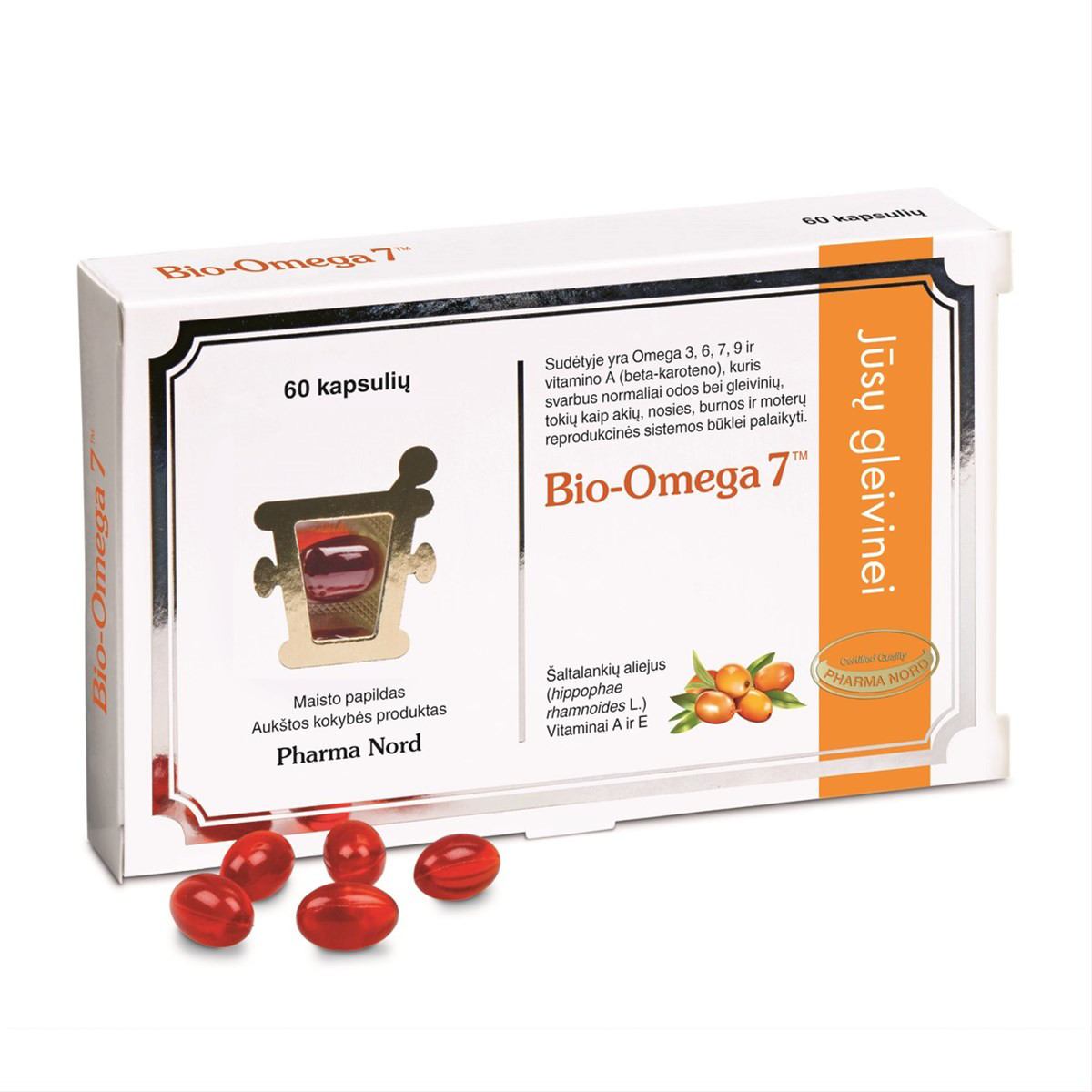 BIO-OMEGA 7, 60 kapsulių