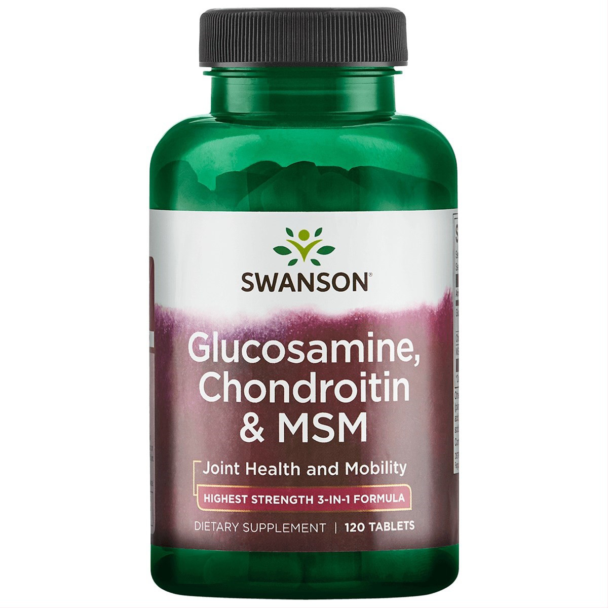 SWANSON, Gliukozaminas, chondroitinas ir MSM, tabletės, N120