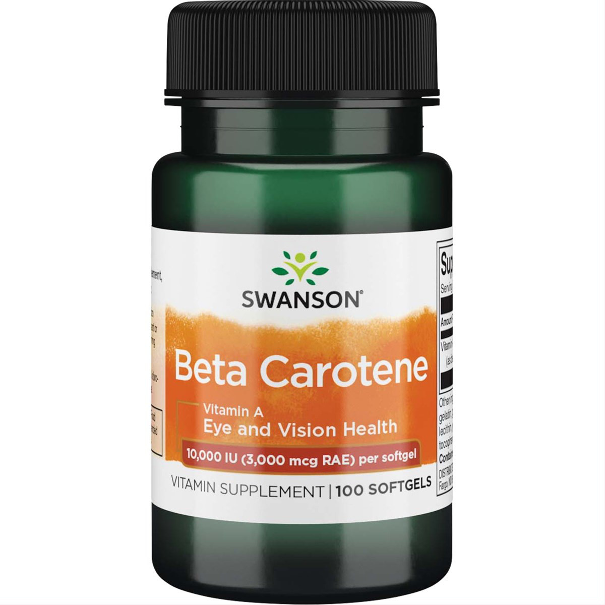 SWANSON, Beta karotenas (Vitaminas A), kapsulės, N100