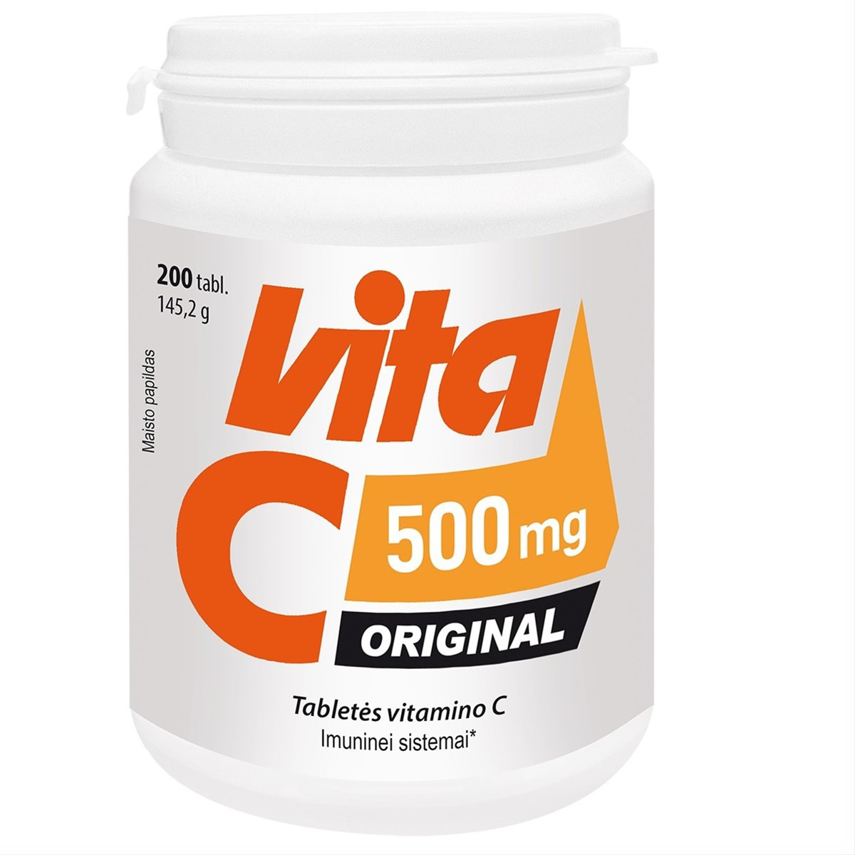 VITA C ORIGINAL 500 mg, 200 tablečių