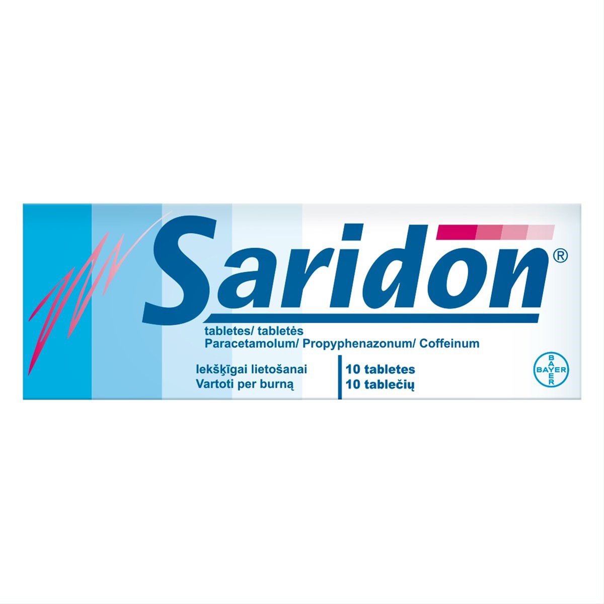 SARIDON tabletės, N10