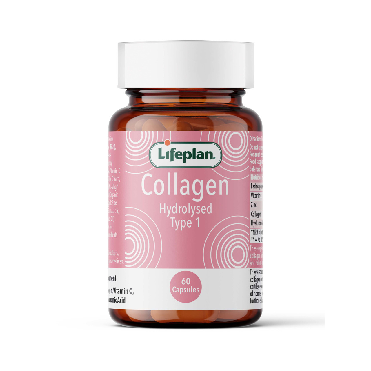 LIFEPLAN KOLAGENAS 500 mg, 60 kapsulių