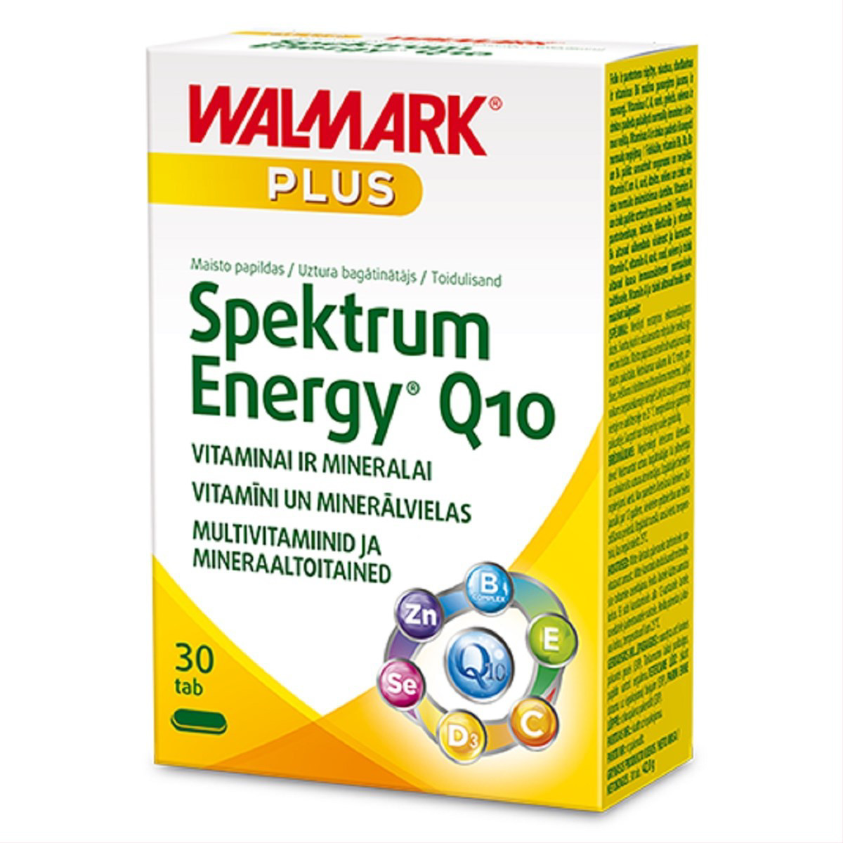 WALMARK SPEKTRUM ENERGY Q10 PLUS, 30 tablečių