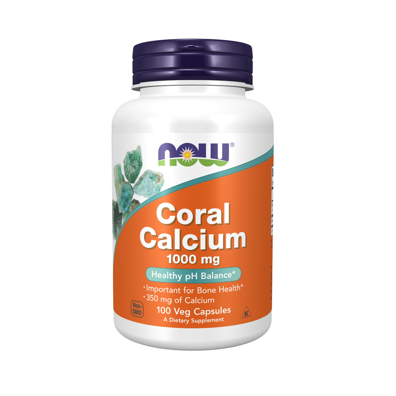 NOW Coral Calcium 1000mg 100 Kapsulių