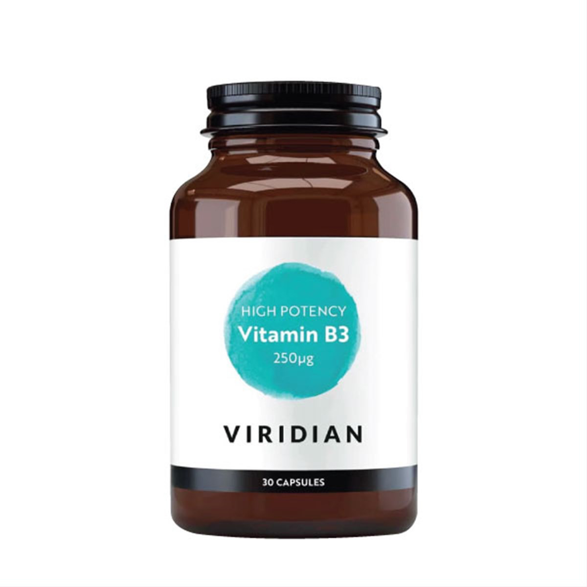 VIRIDIAN HIGH POTENCY VITAMIN B3, 30 kapsulių