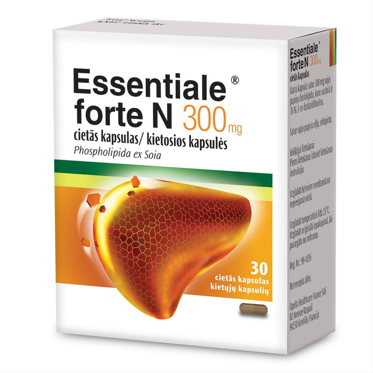 ESSENTIALE FORTE N, 300 mg, kietosios kapsulės, N30