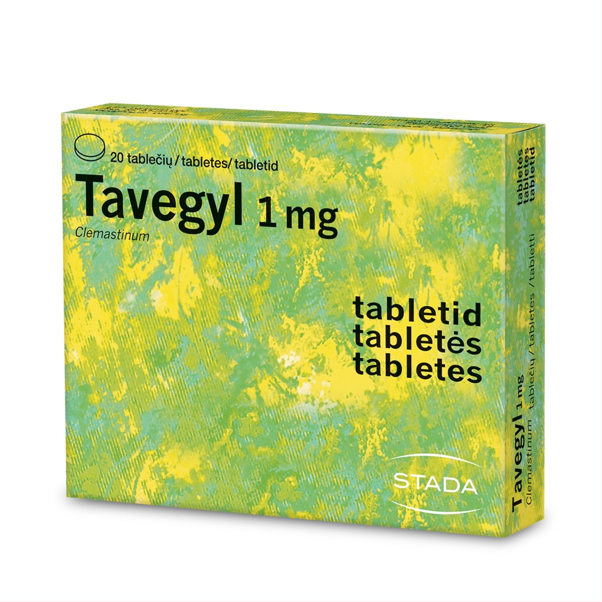 TAVEGYL, 1 mg, tabletės, N20